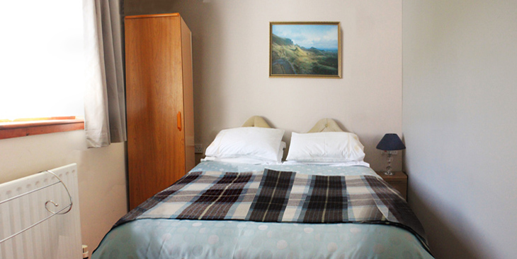 The upstairs double bedroom